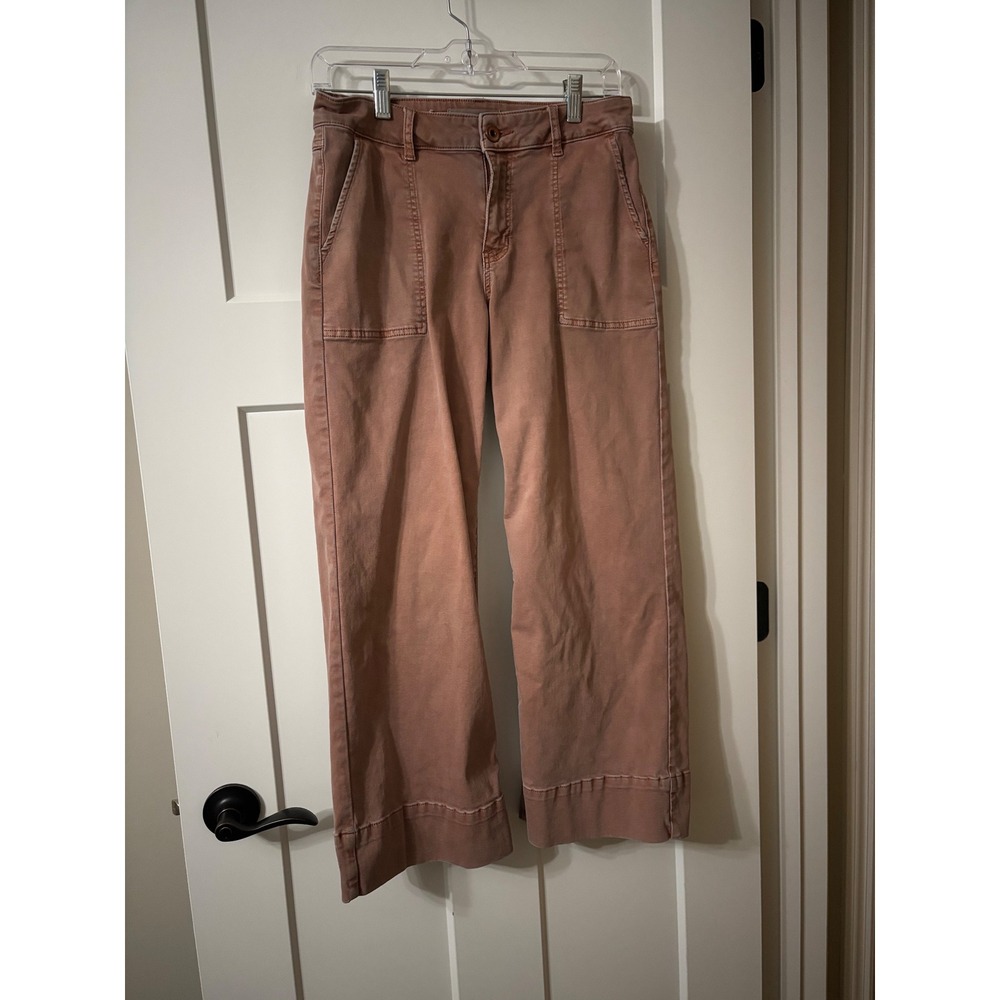 Tribal Jeans Audrey‎ Mid-Rise Wide Leg Crop Pants Womens Size 6 Copper